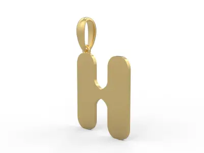 Initial Letters Pendant Sisyphus Light H 3D print model