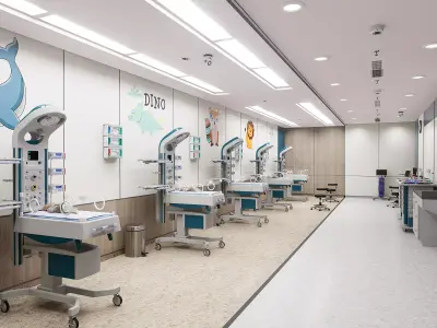 Medical Spaces-NICU Ward 3D model