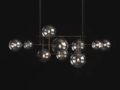 Chandelier Gallotti and Radice Bolle horizontal 3D model