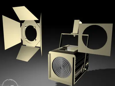 Stage light Fresnel 3D model