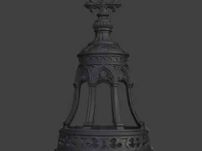 GOTHIC BELL TEA LIGHT COVER PRECUT 3D print model