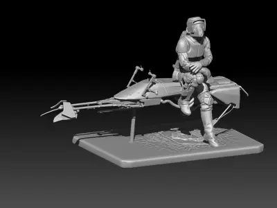 starwars scout trooper 3D print model