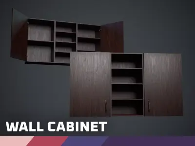 Wall Cabinet Low-poly 3D model shop