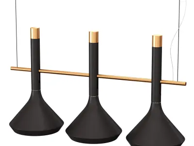 Tubular Bells Lampadario 3D model