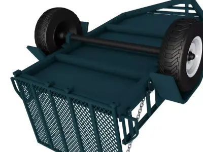 cargo trailer 3D model
