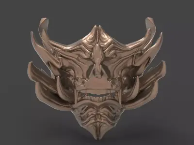Shogun assassin wolf mask 3D model