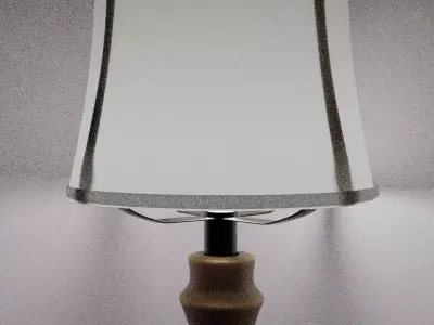 Wooden floor lamp Free 3D model