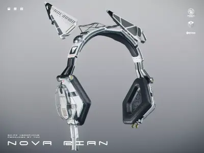 Novarian PB Support available in 2colors Low-poly 3D model