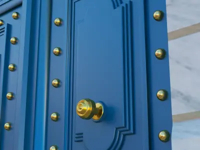 Ornate Door entrance 3D model