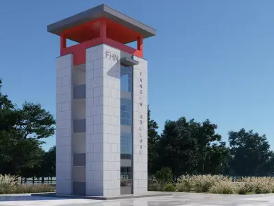 tower Low-poly 3D model