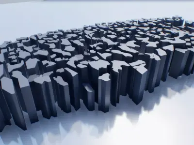 futuristic architecture set - 27 3D model