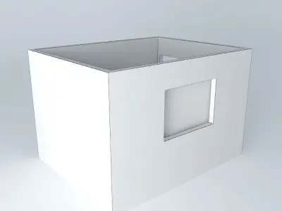 vanessaorkut box with window Free 3D model