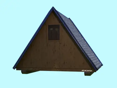  Glamping cabin - Glamping house 3D model