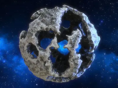 Pack of dead planets 3D model