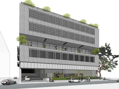5STORIES OFFICE BUILDING  3D model