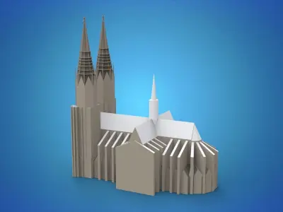 Cologne Cathedral Germany  3D model