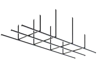 Factory Ceiling Beams 3D model