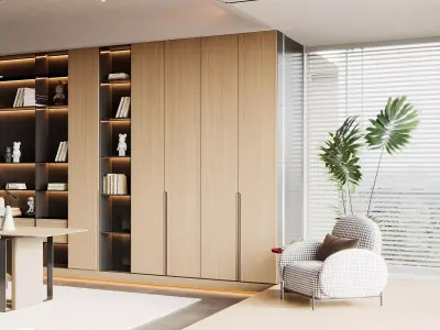 3D model of home study and office 3D model