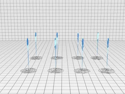 Lumion fountain - animated Low-poly 3D model