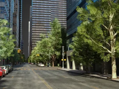 Realistic City R4 3D model