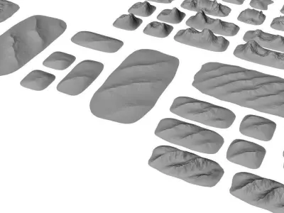 Tabletop Gaming Landscapes Mega Pack 001 3D print model