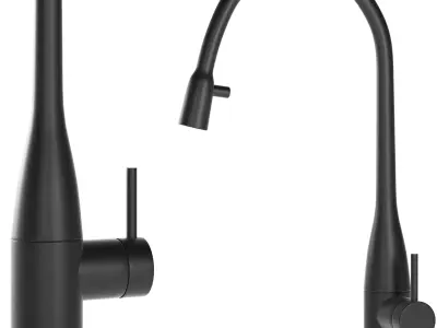 KWC EVE Lever mixer Pull out aerator covered 3D model