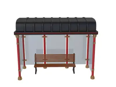 Bus Stop Collections 3D model