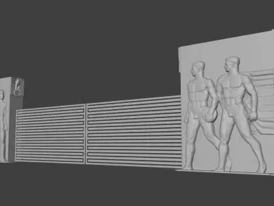 Berlin eagle WW2 Olympic gate Adler Mega rare  3D model