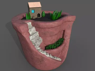 Sculpted Pot 3D model