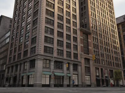 Downtown City Pack Low-poly 3D model