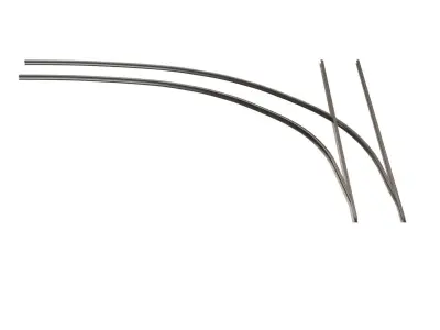 Tram Rails Element - Left Turn 3D model