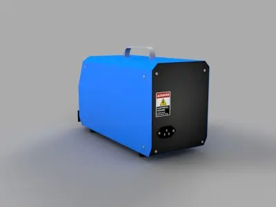 Automatic Photosensitive Flash Stamp Machine  Free low-poly 3D model