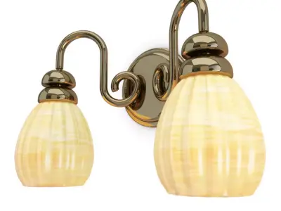 Antique Yellow Wall Lamp Thornton 3D model