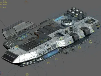 Space Station - Ground Operating Platform 01 3D model