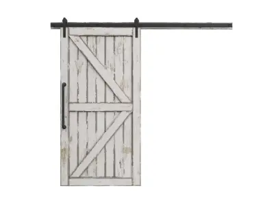 Doors Brothers Barn door  2 3D model