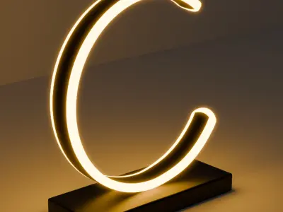 Modell of lamp for interior Free low-poly 3D model