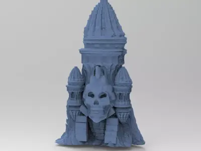 Witches Scull Ravenwood rocks 3D model