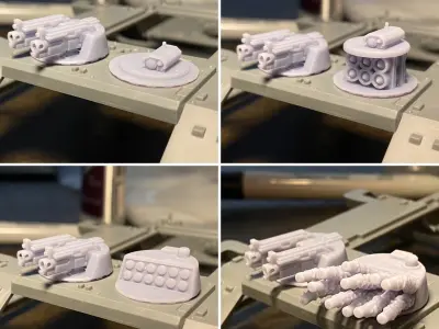 Heresy Transport Weapon Turrets 3D print model