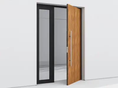 Aluminium door 120 3D model