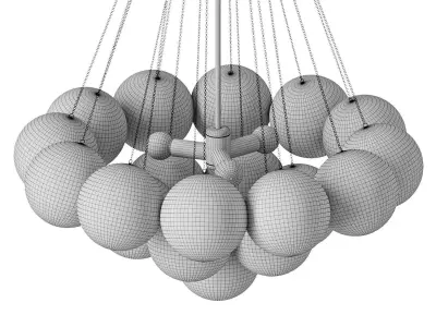 Freya Fiesta Rod Chandelier 3D model