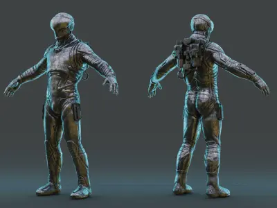 Star Trooper Pack 3D model