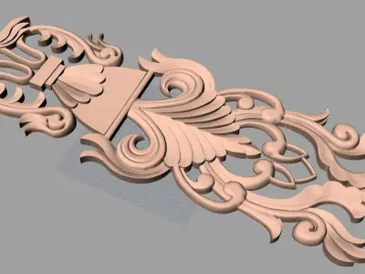 CNC 3D relief models STL format file used for artcam aspire E369 3D model
