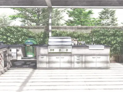 Outdoor Kitchen  3D model