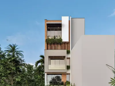 Modern Low Rise Residence 3D model