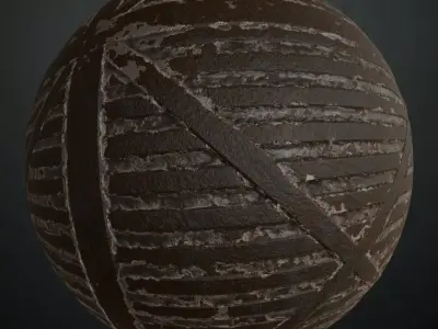 Full Rust Metal Corrugated PBR Seamless Texture