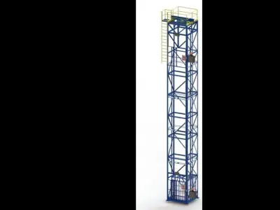 Freight Elevator model 3D model