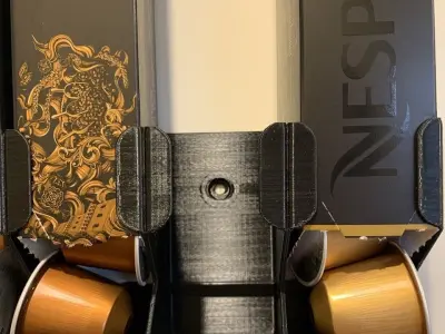 Nespresso Capsule - Wall mounted holder 3D print model
