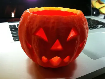 Jack-O-Lantern apple Free 3D print model