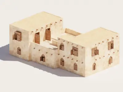 Ancient Desert House 5 3D model