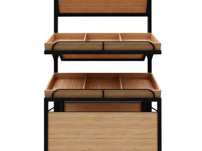 Stall models Low-poly 3D model